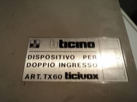 BTICINO ART. TX 60 TICIVOX DISPOSITIVO PER DOPPIO INGRESSO