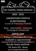 CORSI E LABORATORIO PRATICO DI  TEATRO 2022-2023