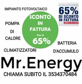 Impianto fotovoltaico sconto in fattura immediato dal 50% al 65%