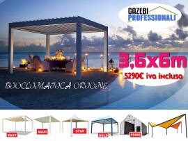 Bioclimatica 6x3,5 pergola gazebo dehor lamelle madelux