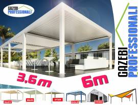 Bioclimatica 6x3,5 pergola gazebo dehor lamelle madelux