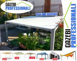 Pensilina 3x4 tettoia gazebo copertura veranda PVC gazebiprofessionali.com