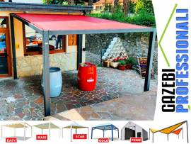 Pensilina 3x4 tettoia gazebo copertura veranda PVC gazebiprofessionali.com