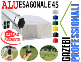 Gazebo 6x3 pieghevole alluminio fiera mercato retrattile gazebopieghevoli.com