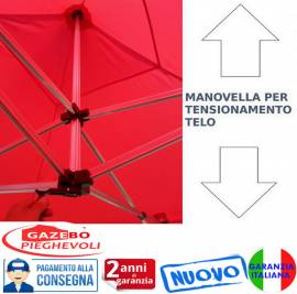 Gazebo 6x3 pieghevole alluminio fiera mercato retrattile gazebopieghevoli.com