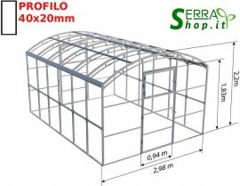 Serra Policarbonato 3x4 casetta tunnel orto serre giardino serrashop.it