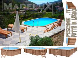 Piscina in legno completo 6x4m piscine fuoriterra piscine madelux