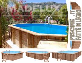 Piscina in legno completo 6x4m piscine fuoriterra piscine madelux