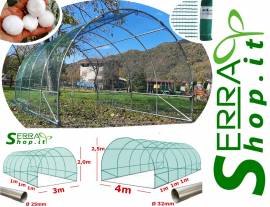 Serra tunnel 3x6 m rete antigrandine box auto orto grandine  serrashop.it