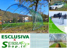 Serra tunnel 3x6 m rete antigrandine box auto orto grandine  serrashop.it