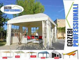 Gazebo 5x5 copertura tendone CERTIFICATO tettoia pensilina tettoia MadeluX