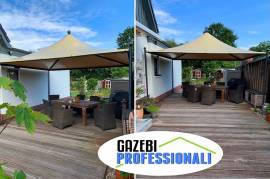 Copertura gazebo STYLE verniciato CERTIFICATO gazebiprofessionali.com