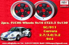 2 pz. cerchi Porsche Fuchs 8x16 ET23.3 911 SC, Car
