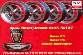 4 pz. cerchi Jensen, Rover XJS 6x15 ET33 Intercept
