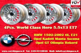 4 pz. cerchi BMW/Opel WCHE 5.5x13 ET7 1502-2002 ti