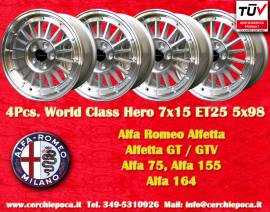 4 pz. cerchi Alfa Romeo WCHE 7x15 ET25 Alfetta GTV