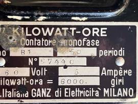 Contatore Enel a 160 V vero vintage GANZ anni 60 