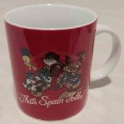 Tazza stilosa " That's Spain Folks!" in ceramica multicolore con design Looney Tunes