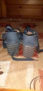 Scarpe Donna Campesine 37 in tela Blue Jeans Zeppa in corda Lacci alla caviglia