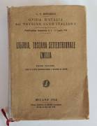Liguria, Toscana Settentrionale Emilia Volume I di Luigi V. Bertarelli 1°Ed. T.C.I.luglio 1916
