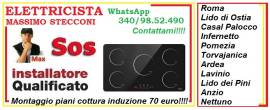 Installazione piano cottura induzione Ardea Torvaianica 
