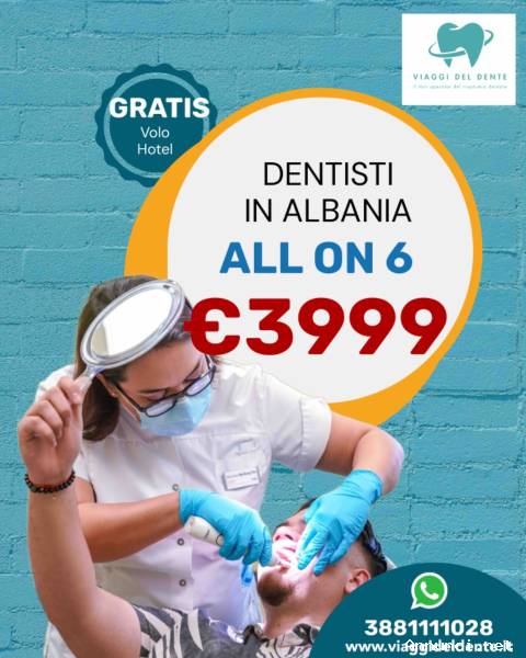 Cure dentistiche economiche in Albania con Viaggideldente.it
