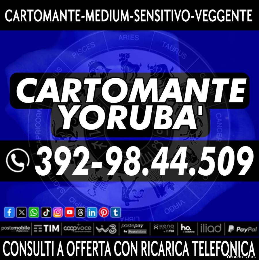 Cartomante-Sensitivo Yorubà