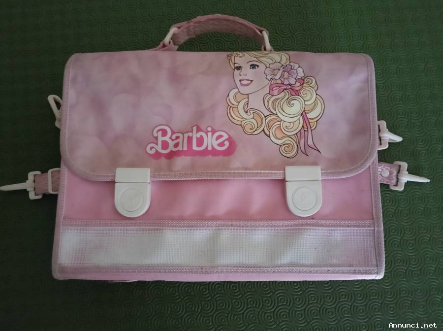 Cartella Barbie a valigetta + portapenne Barbie, originali Mattel vintage