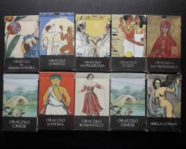Oracoli Sibille Scarabeo 2003-2004  mini collezione  n° 10 mazzi carte di cui n° 3 ancora celofanati