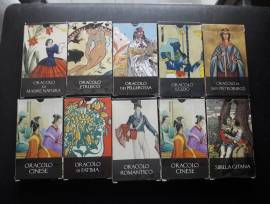 Oracoli Sibille Scarabeo 2003-2004  mini collezione  n° 10 mazzi carte di cui n° 3 ancora celofanati