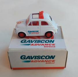 MODELLINO FIAT 500 PROMOZIONALE GAVISCON ADVANCE 500ML SCALA 1/48