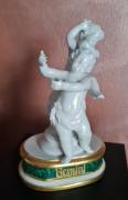 Figurina Porcellana  Mangani vintage  '    GEMINI   '. Perfette condizioni, senza sbeccature o filat