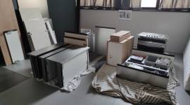 Mobile cucina ad angolo, completo di elettrodomestic