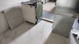 Mobile cucina ad angolo, completo di elettrodomestic