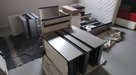 Mobile cucina ad angolo, completo di elettrodomestic