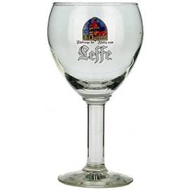 Bicchiere da birra Leffe in vetro capacità 33cl, originale con marchio stampato nuovo
