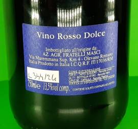 Vino rosso dolce
