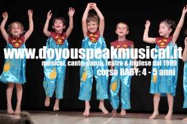 CORSO DI MUSICAL e INGLESE per bambini della scuola materna (4 e 5 anni)