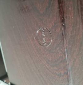 Carrello GERLINOL pieghevole, prodotto tedesco degli anni ’60. La struttura è cromata e i due ripian