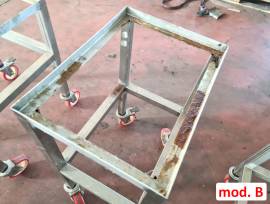 3 CARRELLI TRASPORTATORI DOPPIA PILA  USATI 