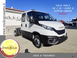 RIF.1290 IVECO DAILY 35 C 16 – NUOVO – 3.000 cc – DOPPIA CABINA – TELAIO – EURO 6