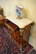 Coppia di servantine intarsiate stile Napoleone III Coppia di servantine intarsiate stile Napoleone III