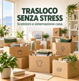 Imballaggio e sistemazione pre e post trasloco