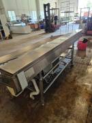 ESPOSITORE INOX PRODOTTI ITTICI REFRIGERATO USATO 