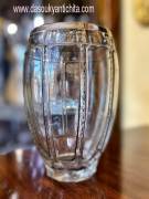 Vaso in cristallo molato Art Déco prima metà del 900