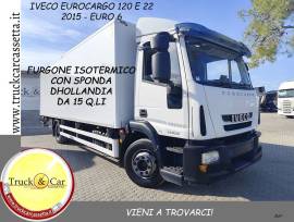 IVECO EUROCARGO 120 E 22 – 2015 – FURGONE ISOTERMICO CON FRIGO E SPONDA CARICATRICE A BATTENTE DHOLL