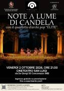 Concorezzo (MB) 2 ottobre 2026 - NOTE A LUME DI CANDELA: QUARTETTO D'ARCHI