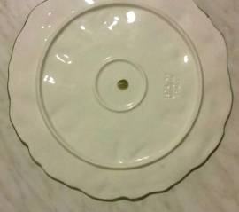 Superbo piatto con motivi floreali ceramica di Bassano numerato nuovo