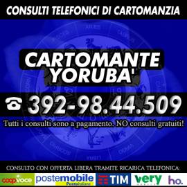 il Cartomante YORUBA' è disponibile tutti i giorni per un consulto di Cartomanzia