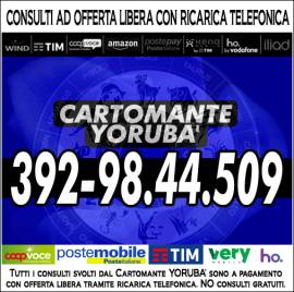 Il Consulto con il Cartomante YORUBA' è con Offerta Ricarica Telefonica/Ricarica PostePay